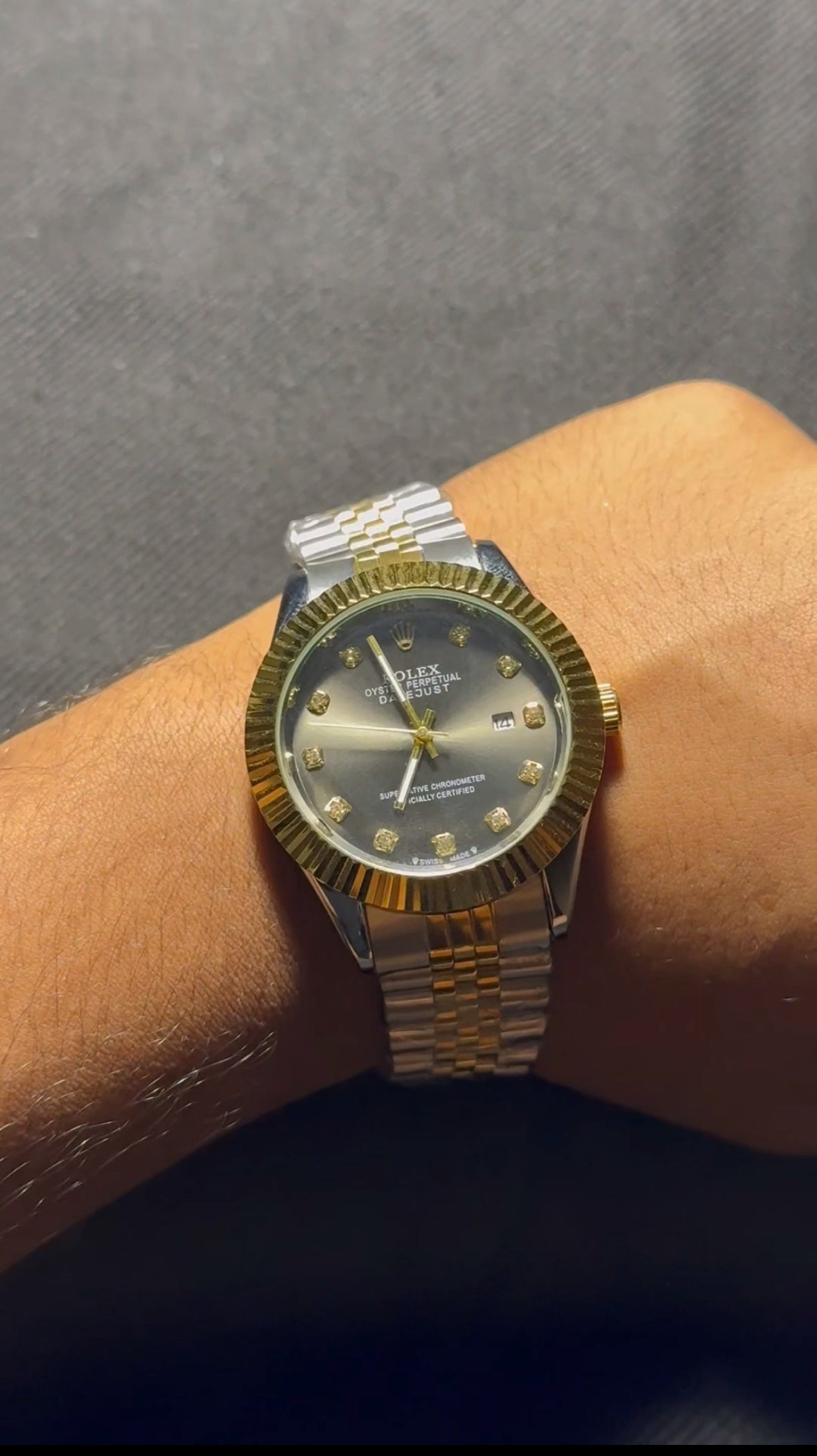 Luxe Oyster Phantom (Grey Dial Rolex)